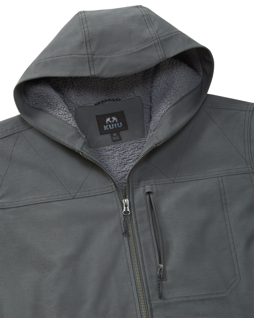 Brawley Hooded Fleece Jacket | Gunmetal