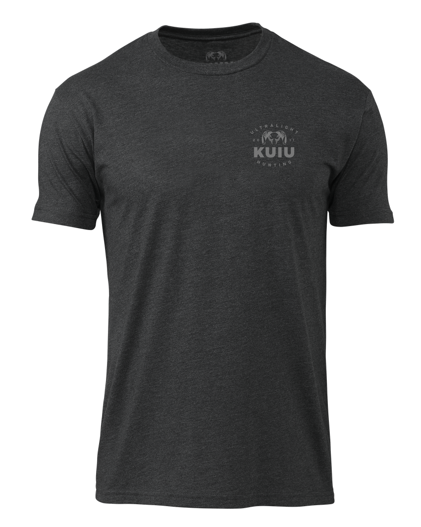 KUIU Ultralight Chest Logo T-Shirt | Charcoal
