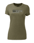 Outlet Women's Here to Hunt Gritstone T-Shirt | Military Green