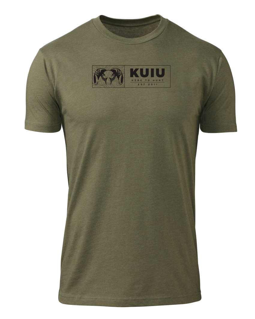 KUIU Topo Block T-Shirt | Military Green