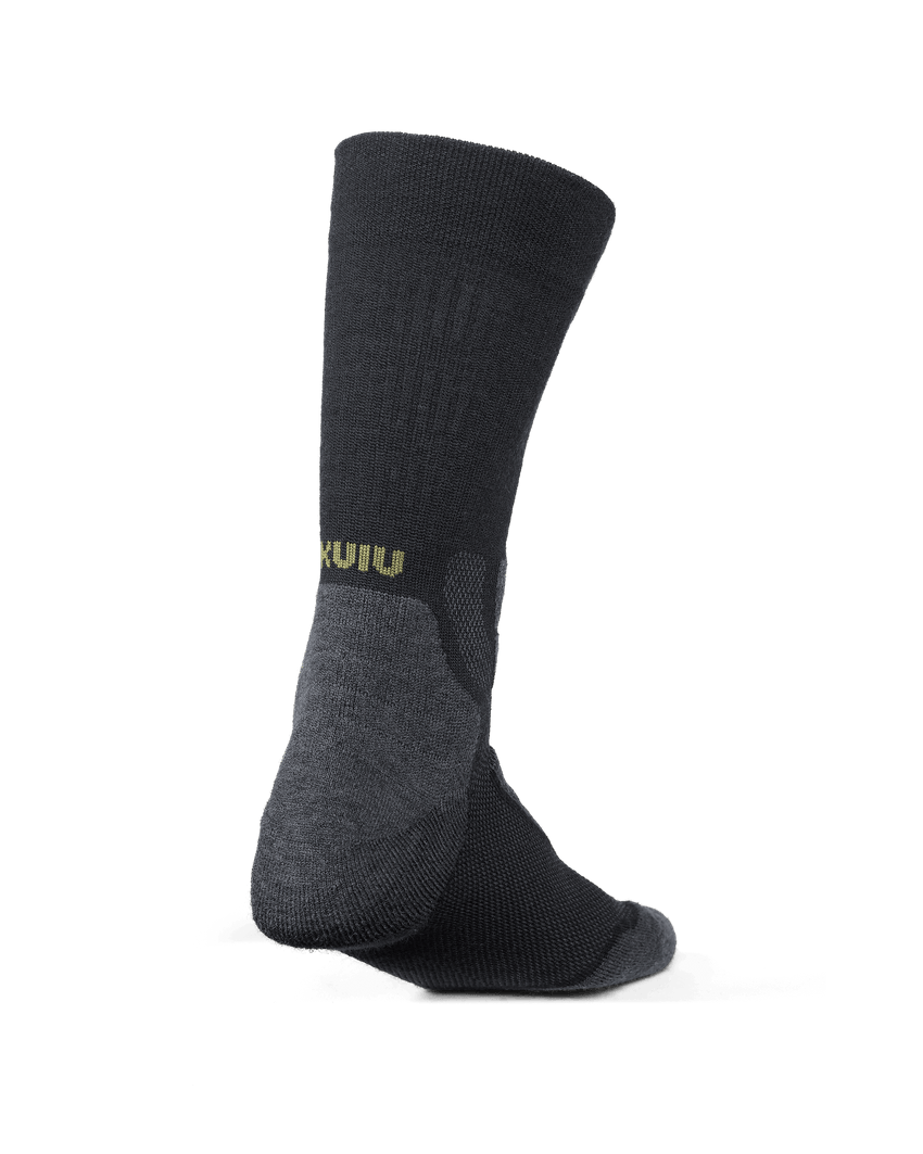 StrongWool Hybrid Crew Sock | Grey Green